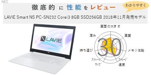 評価33点】LAVIE Smart NS PC-SN232FDAD-2 を徹底的にレビューしてみた ...