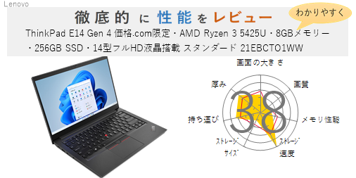 新品未開封】Ryzen7 5825U 最新MSオフィス付ThinkPadE14 PC/タブレット