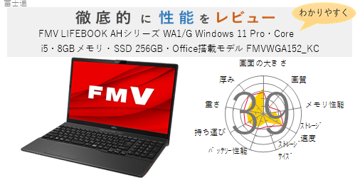 PC/タブレット タブレット 評価33点】FMV LIFEBOOK AHシリーズ WA1/G Windows 11 Pro・Core i5 